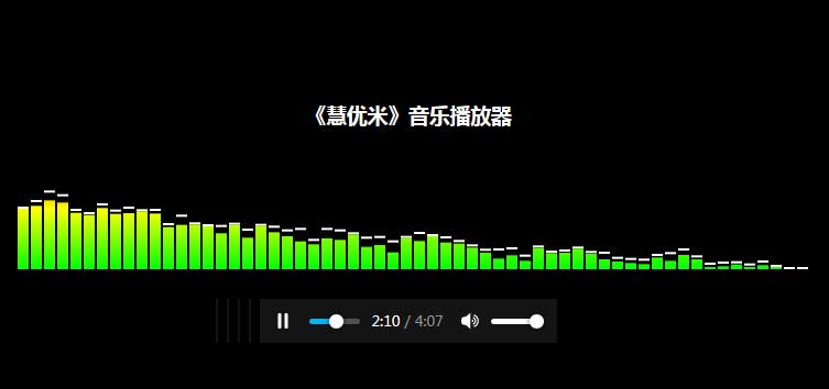 HTML5 MP3音频波动播放器实例，优雅的代码演示