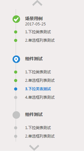 jQuery左侧流程图菜单下拉列表代码